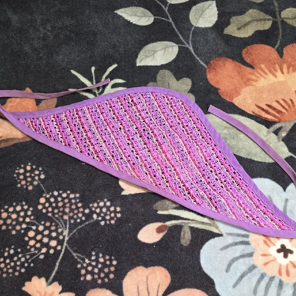 Vintage Multicolor Crochet Hair Scarves